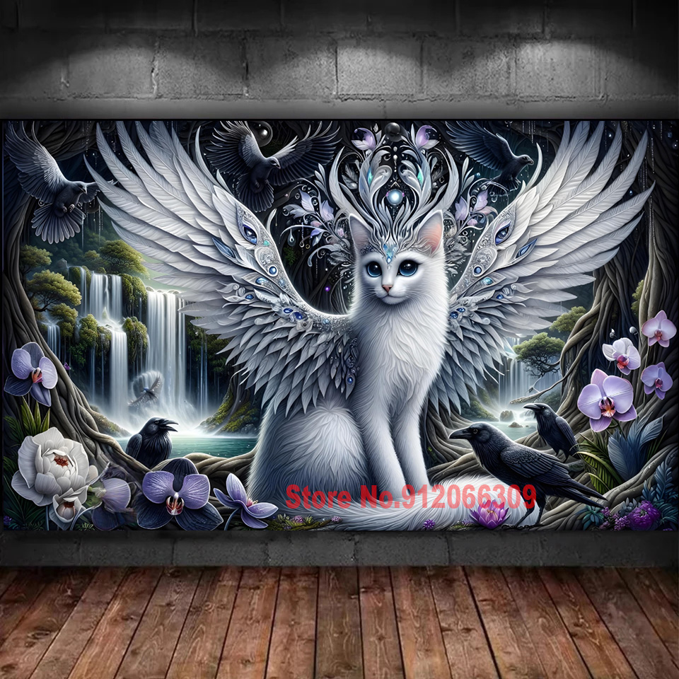 Art And Craft Jungle - Superbe Kit de peinture diamant chat