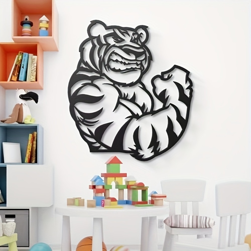 Art And Craft Jungle - CIFBUY Sculpture murale en métal Tigre