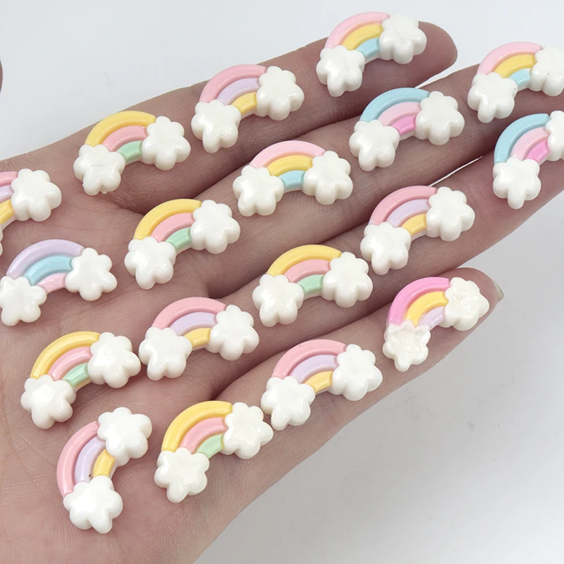 Art Craft Rainbow - 30/300 pièces Mini Résine Arc-en-ciel Plate