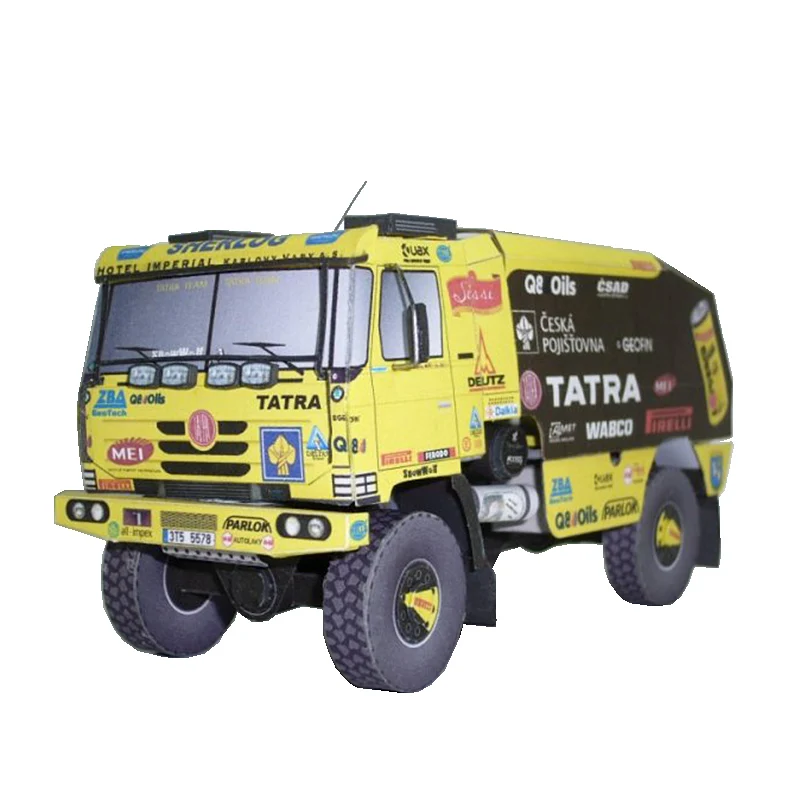Art Craft With Cardboard - Tatra 815 2008 Camion 1:53 Dakar