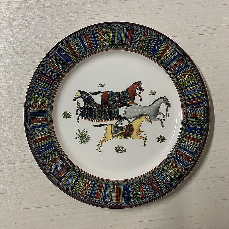 Art And Craft Jungle - Assiette de dîner en porcelaine fine