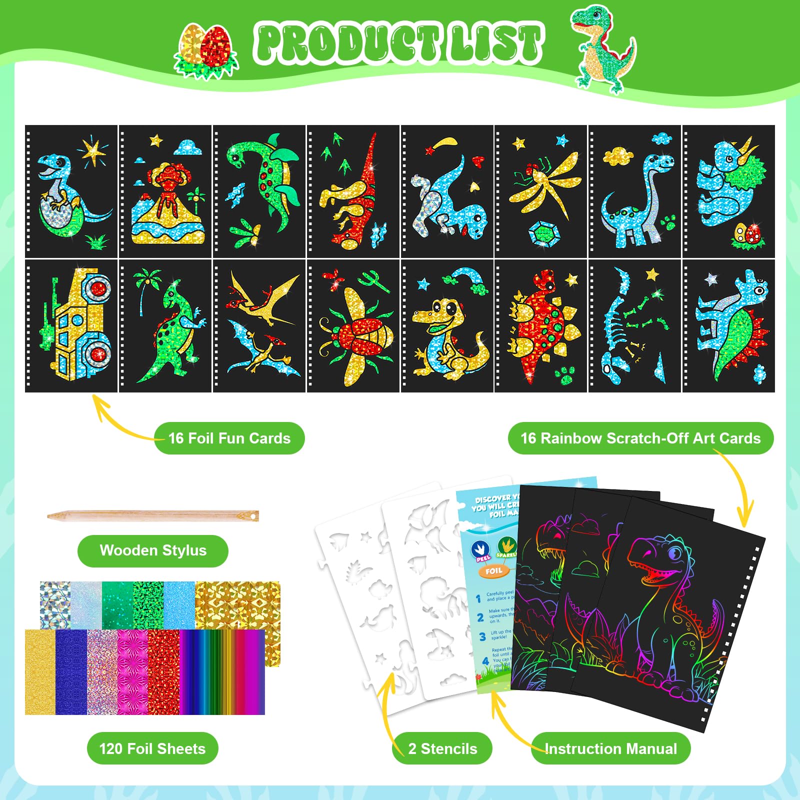 Livre d'art à gratter dinosaur - Art Craft Kits For Kids avis et prix