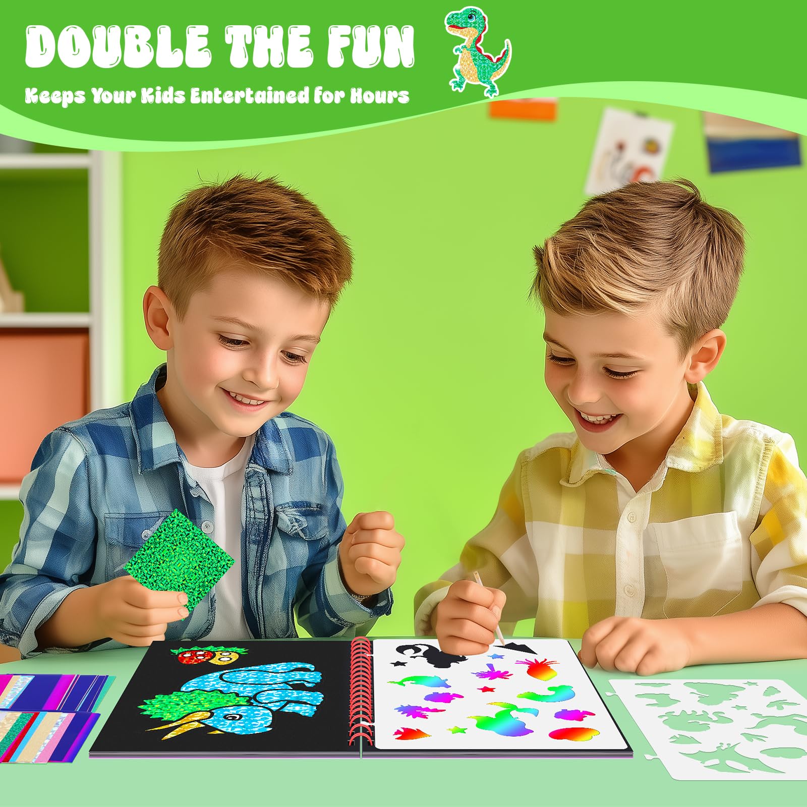 Livre d'art à gratter dinosaur - Art Craft Kits For Kids avis et prix