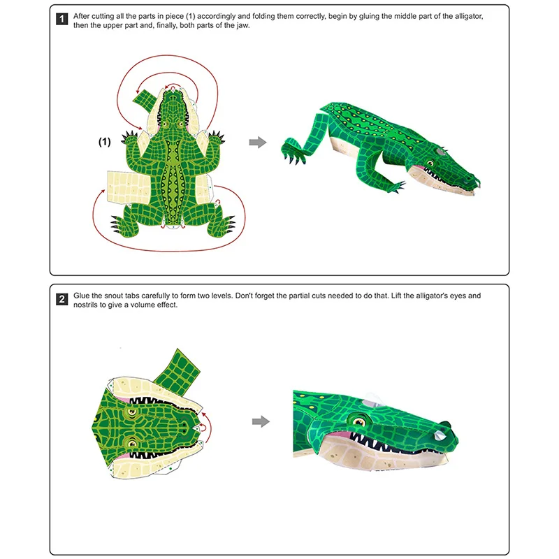 Alligator Pliant Origami Art M - Art Craft With Cardboard avis et prix