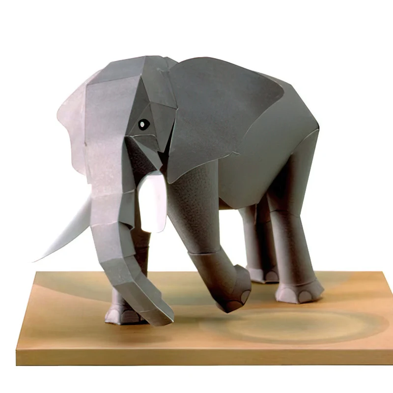Éléphant africain Origami Art  - Art Craft With Cardboard avis et prix