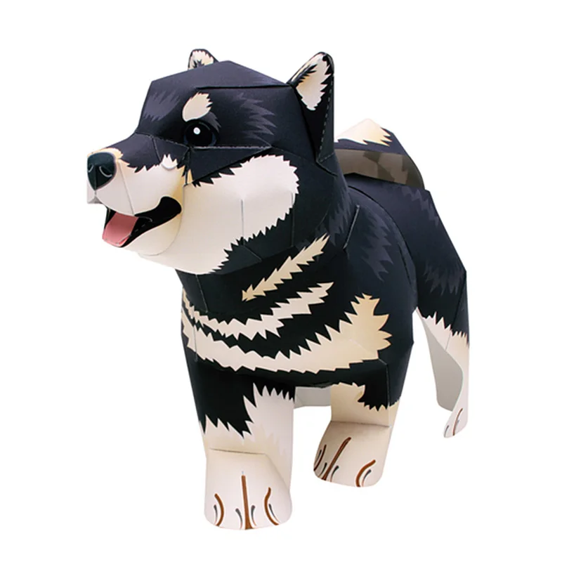Noir Shiba Inu chien fait à la - Art Craft With Cardboard avis et prix