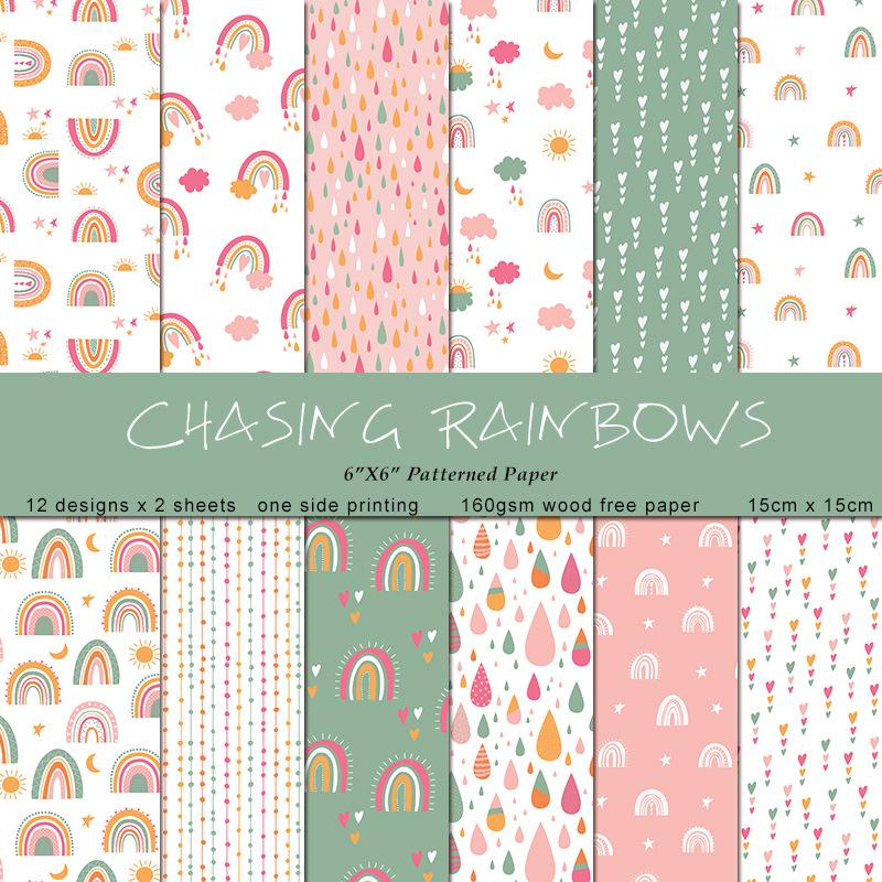 24 feuilles/lot de blocs de pa - Art Craft Rainbow avis et prix