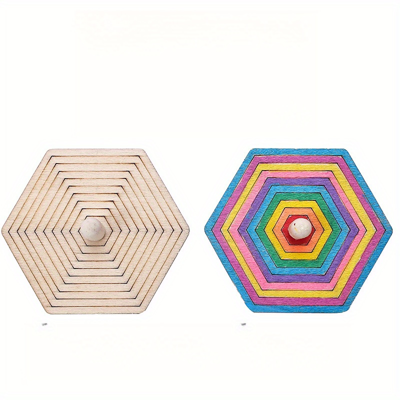 Kit de 16 toupies en bois à pe - Art Craft Ideas For Kids avis et prix